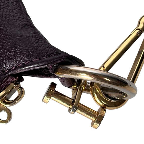 Louis Vuitton Empreinte Leather Bag Purple Audacieuse Suede Purse Authentic - Picture 15 of 16